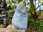 Polished Large Blue Lace Agate Standing Display Piece x 1 From Nsanje, Malawi - Toprock Gemstones and Minerals 