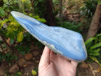 Polished Large Blue Lace Agate Standing Display Piece x 1 From Nsanje, Malawi - Toprock Gemstones and Minerals 