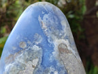Polished Large Blue Lace Agate Standing Display Piece x 1 From Nsanje, Malawi - Toprock Gemstones and Minerals 