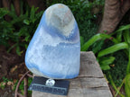 Polished Large Blue Lace Agate Standing Display Piece x 1 From Nsanje, Malawi - Toprock Gemstones and Minerals 
