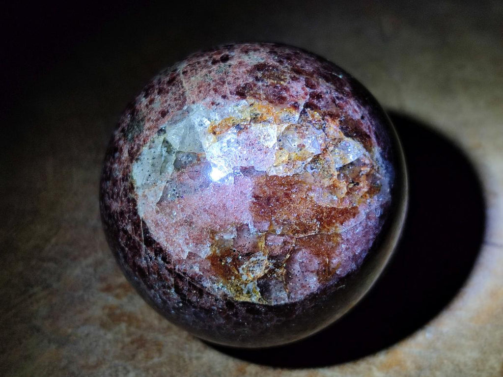 Polished Garnet Spheres x 3 From Mahajanga, Madagascar - Toprock Gemstones and Minerals 