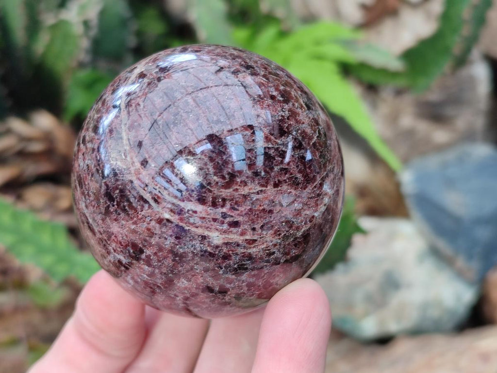 Polished Garnet Spheres x 3 From Mahajanga, Madagascar - Toprock Gemstones and Minerals 