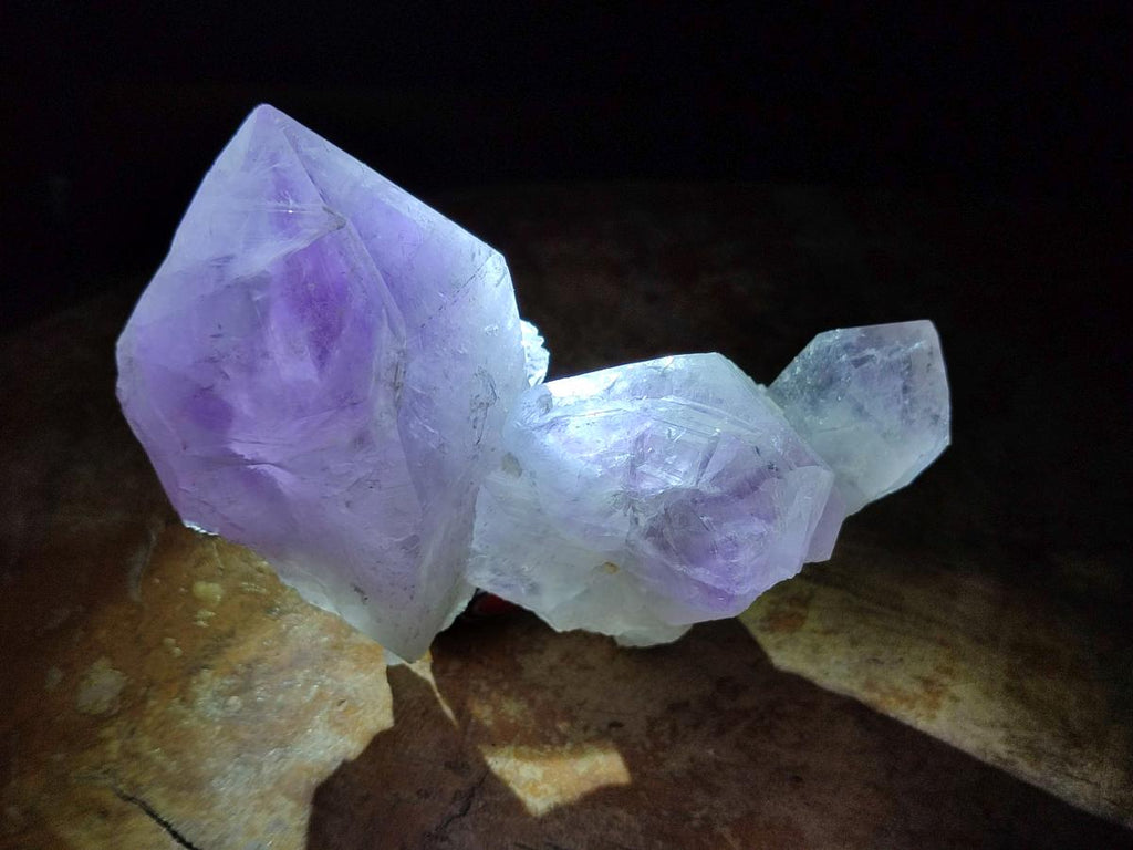 Natural Jacaranda Amethyst Crystals x 6 From Mumbwa, Zambia - Toprock Gemstones and Minerals 
