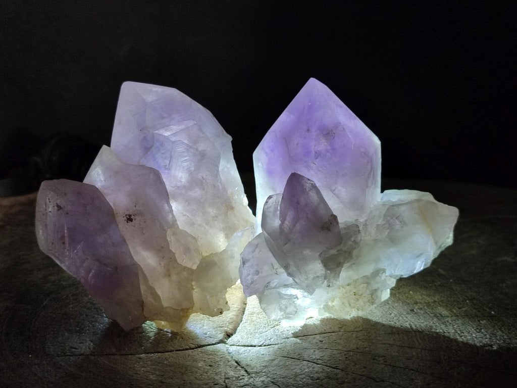 Natural Jacaranda Amethyst Crystals x 6 From Mumbwa, Zambia - Toprock Gemstones and Minerals 
