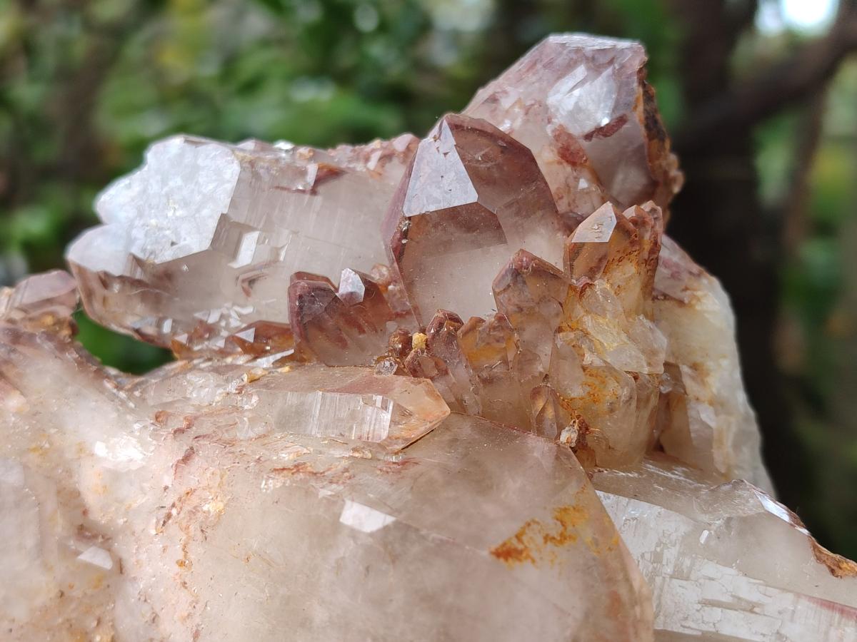 Natural Red Hematoid Quartz Clusters x 5 From Karoi, Zimbabwe - Toprock Gemstones and Minerals 