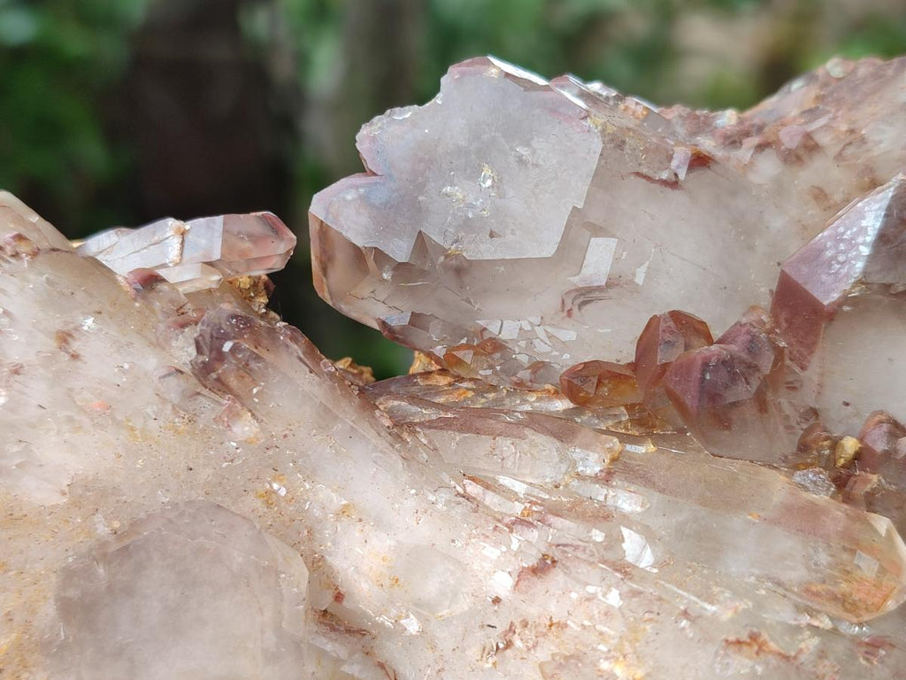 Natural Red Hematoid Quartz Clusters x 5 From Karoi, Zimbabwe - Toprock Gemstones and Minerals 