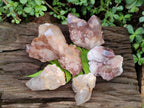 Natural Red Hematoid Quartz Clusters x 5 From Karoi, Zimbabwe - Toprock Gemstones and Minerals 
