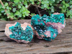 Natural Dioptase on Dolomite Specimens x 3 From Likasi, Congo - Toprock Gemstones and Minerals 