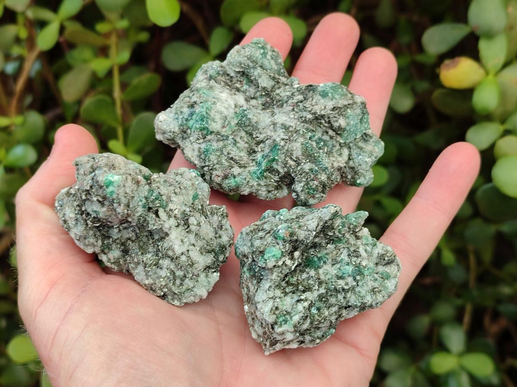 Natural Emerald Mica 'Mutokolite' Cobbed Specimens x 14 From Mutoko, Zimbabwe - Toprock Gemstones and Minerals 