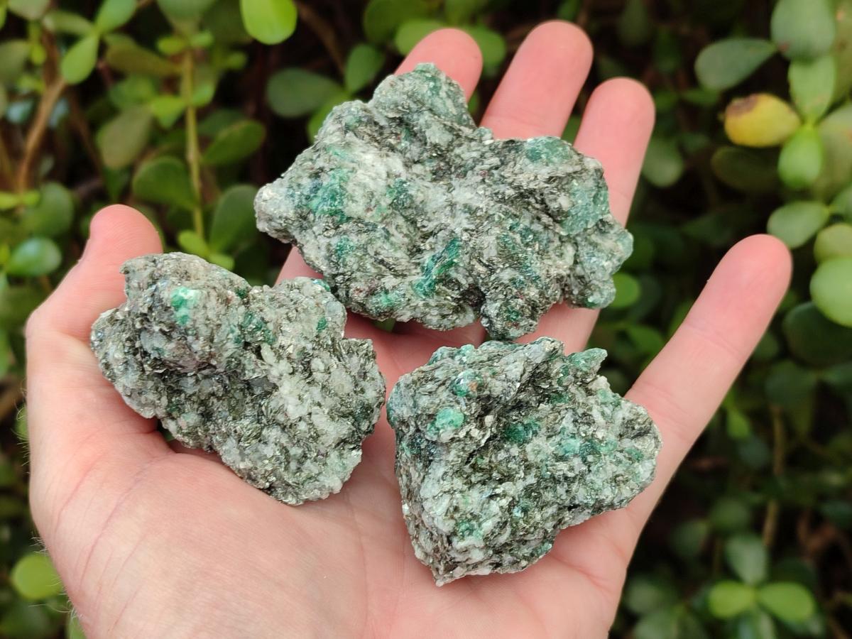 Natural Emerald Mica 'Mutokolite' Cobbed Specimens x 14 From Mutoko, Zimbabwe - Toprock Gemstones and Minerals 