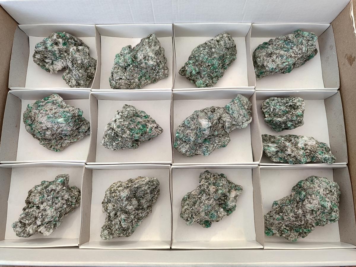 Natural Emerald Mica 'Mutokolite' Cobbed Specimens x 14 From Mutoko, Zimbabwe - Toprock Gemstones and Minerals 