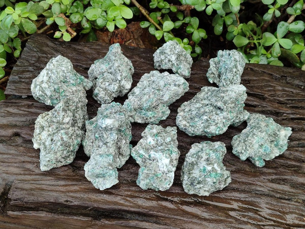 Natural Emerald Mica 'Mutokolite' Cobbed Specimens x 14 From Mutoko, Zimbabwe - Toprock Gemstones and Minerals 