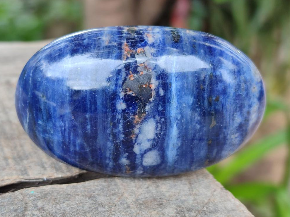 Polished Sodalite Palm Stones x 26 From Kunene River, Namibia - Toprock Gemstones and Minerals 