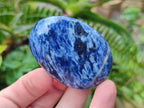 Polished Sodalite Palm Stones x 26 From Kunene River, Namibia - Toprock Gemstones and Minerals 