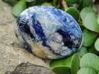 Polished Sodalite Palm Stones x 26 From Kunene River, Namibia - Toprock Gemstones and Minerals 