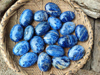 Polished Sodalite Palm Stones x 26 From Kunene River, Namibia - Toprock Gemstones and Minerals 