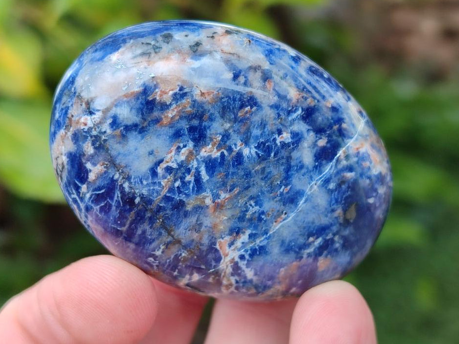 Polished Sodalite Palm Stones x 26 From Kunene River, Namibia - Toprock Gemstones and Minerals 