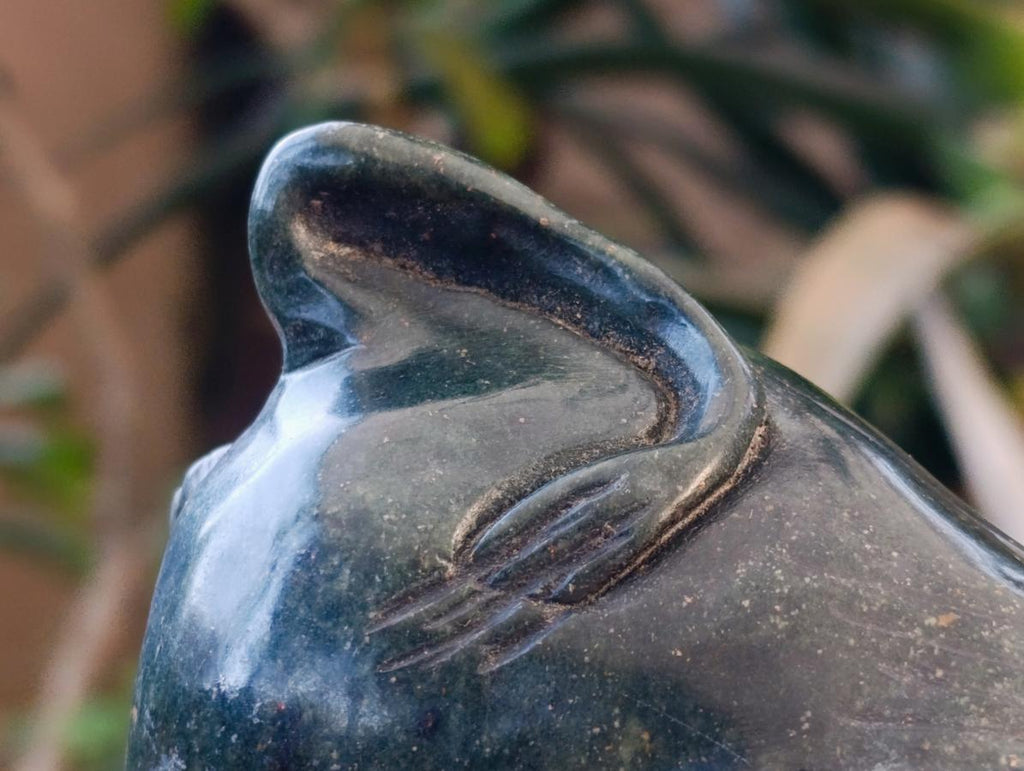 Hand Made Happy Pumba Warthog Serpentine Carving x 1 From Nyanga, Zimbabwe - Toprock Gemstones and Minerals 