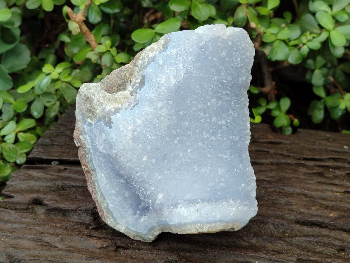 Natural Blue Lace Agate Geode Specimens x 3 From Nsanje, Malawi - Toprock Gemstones and Minerals 