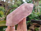 Polished Double Terminated Gemmy Rose Quartz Crystals x 2 From Madagascar - Toprock Gemstones and Minerals 