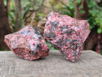 Natural Rhodonite Cobbed Specimens x 6 From Rhusinga, Zimbabwe - Toprock Gemstones and Minerals 