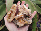 Natural Golden Limonite Quartz Clusters x 12 From Solwezi, Zambia - Toprock Gemstones and Minerals 