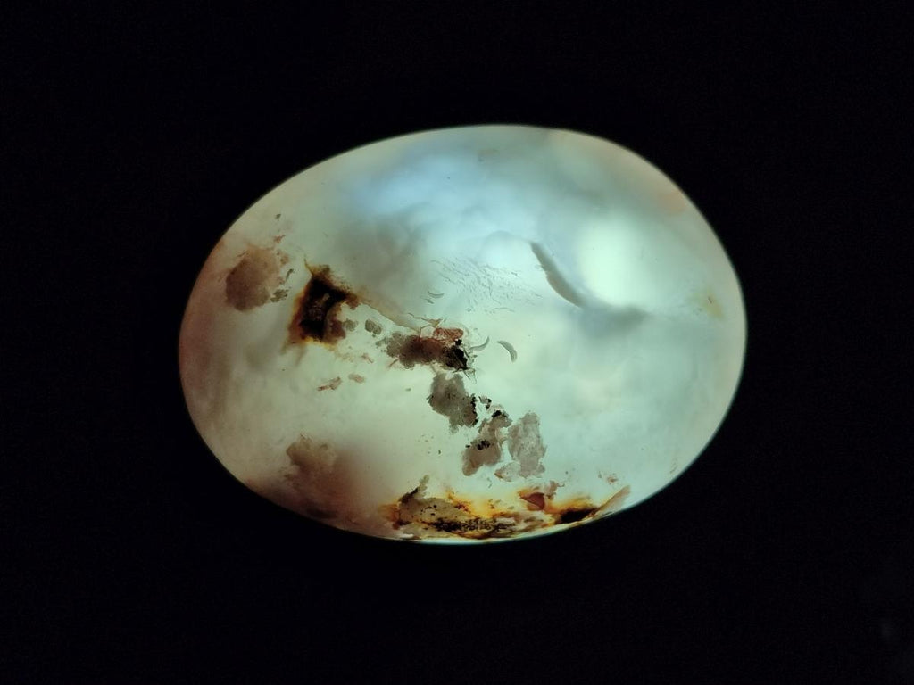 Polished Flower Agate Palm Stones x 12 From Antsahalova, Madagascar - Toprock Gemstones and Minerals 