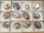 Polished Flower Agate Palm Stones x 12 From Antsahalova, Madagascar - Toprock Gemstones and Minerals 