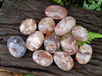 Polished Flower Agate Palm Stones x 12 From Antsahalova, Madagascar - Toprock Gemstones and Minerals 