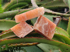 Natural Rhombohedral Sunset Orange Calcite Specimens x 35 From Spitzkop, Namibia - Toprock Gemstones and Minerals 