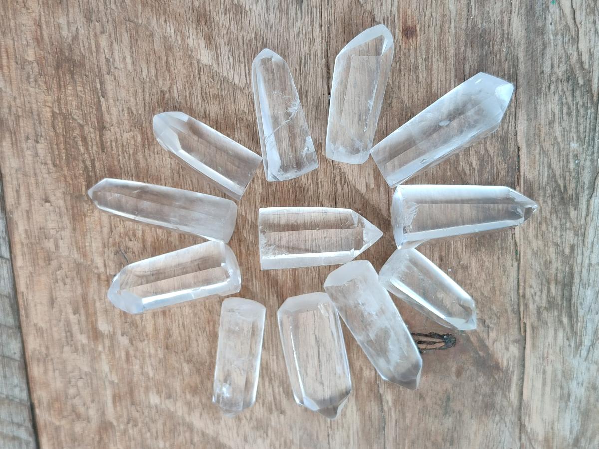 Polished Wire Wrap Sized Clear Quartz Crystals x 70 From Madagascar - Toprock Gemstones and Minerals 