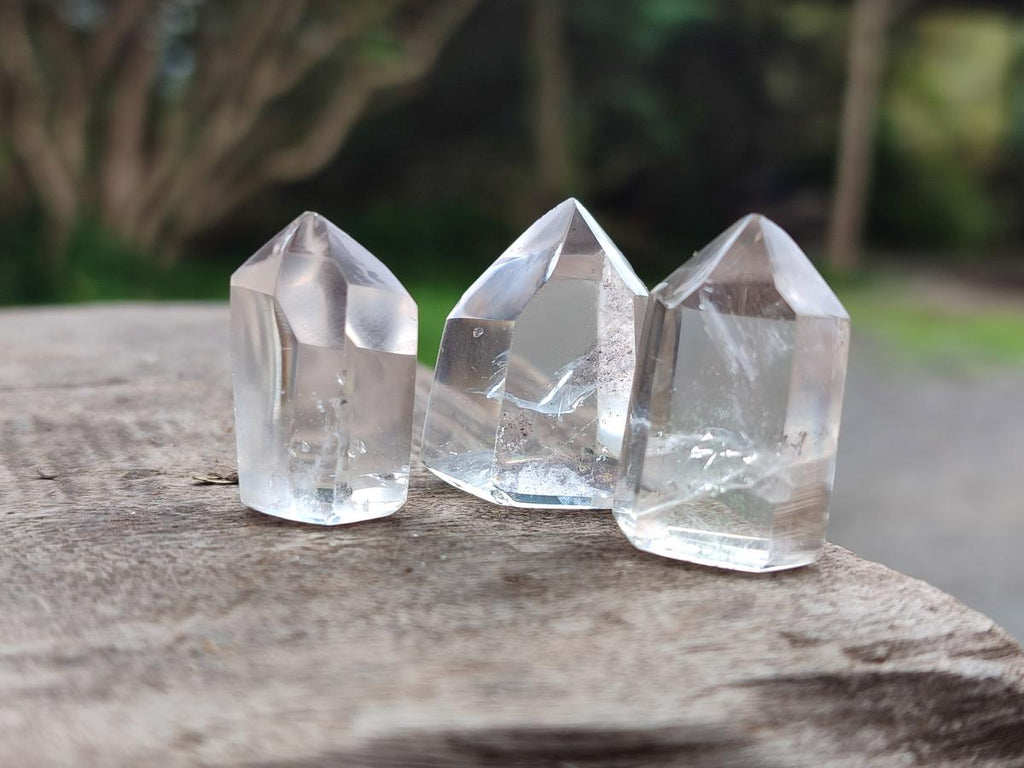Polished Wire Wrap Sized Clear Quartz Crystals x 70 From Madagascar - Toprock Gemstones and Minerals 