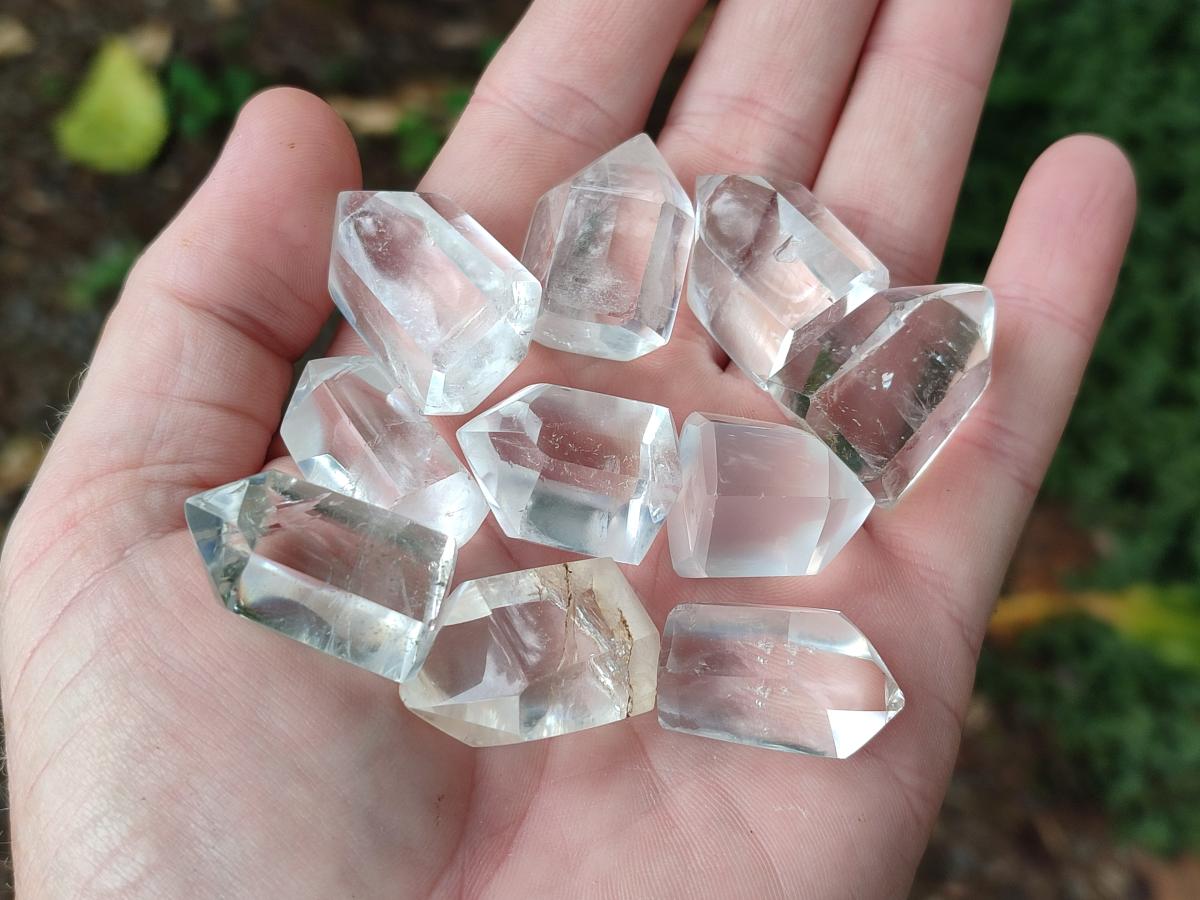 Polished Wire Wrap Sized Clear Quartz Crystals x 70 From Madagascar - Toprock Gemstones and Minerals 