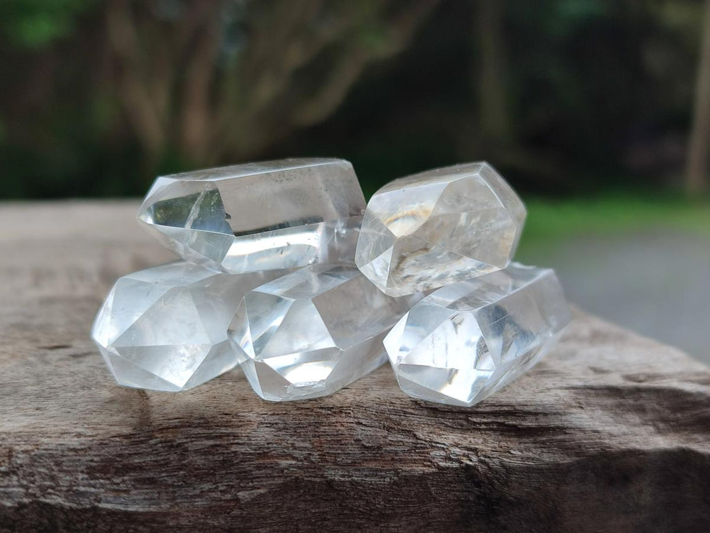 Polished Wire Wrap Sized Clear Quartz Crystals x 70 From Madagascar - Toprock Gemstones and Minerals 