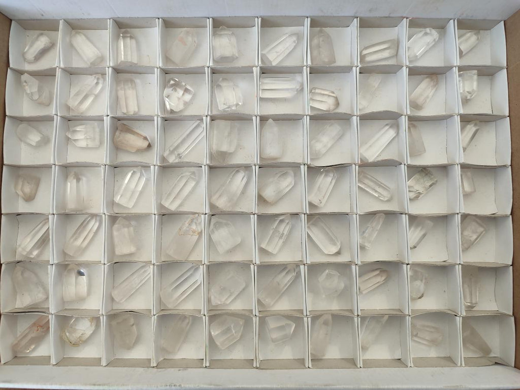 Polished Wire Wrap Sized Clear Quartz Crystals x 70 From Madagascar - Toprock Gemstones and Minerals 