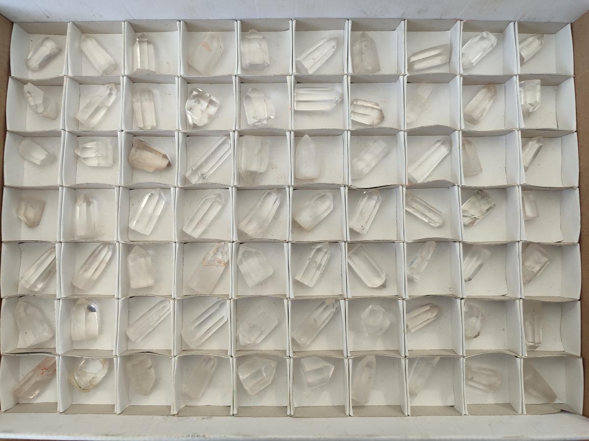 Polished Wire Wrap Sized Clear Quartz Crystals x 70 From Madagascar - Toprock Gemstones and Minerals 