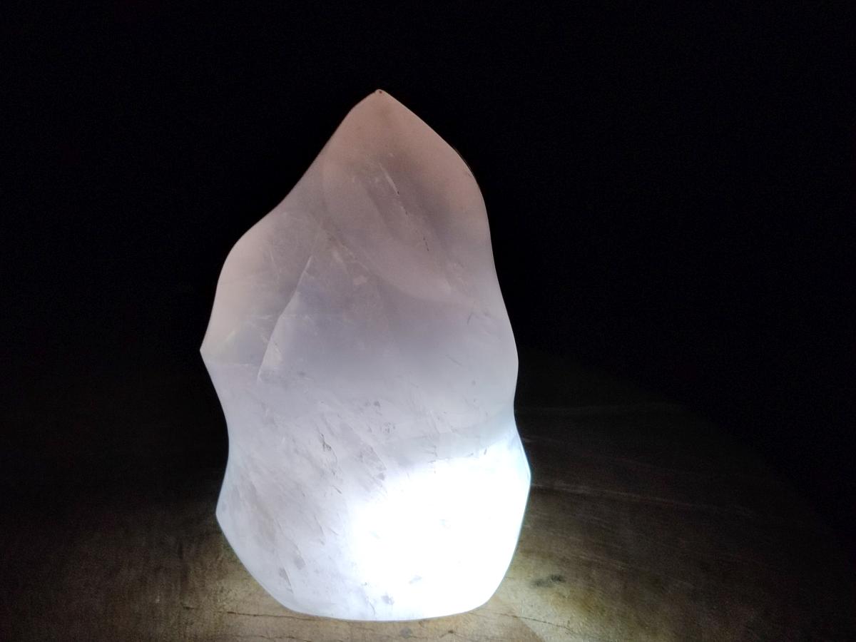 Polished Gemmy Rose Quartz Flames x 4 From Madagascar - Toprock Gemstones and Minerals 