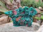 Natural Dioptase on Dolomite Specimens x 2 From Likasi, Congo - Toprock Gemstones and Minerals 