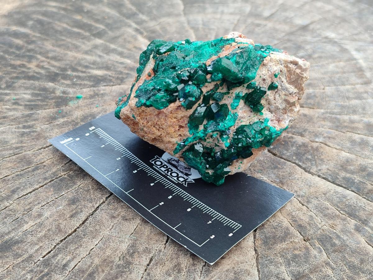 Natural Dioptase on Dolomite Specimens x 2 From Likasi, Congo - Toprock Gemstones and Minerals 