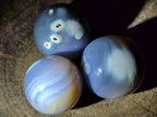 Polished Banded Agate Spheres x 12 From Madagascar - Toprock Gemstones and Minerals 