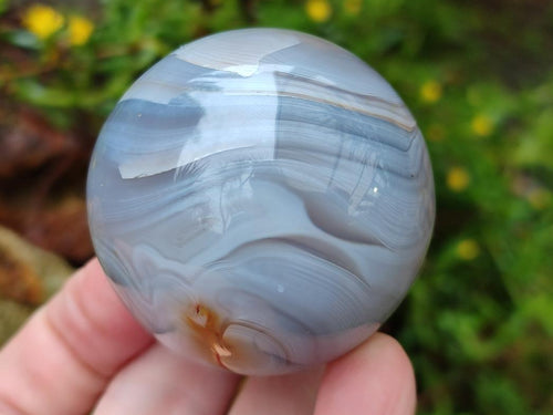 Polished Banded Agate Spheres x 12 From Madagascar - Toprock Gemstones and Minerals 