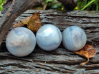 Polished Banded Agate Spheres x 12 From Madagascar - Toprock Gemstones and Minerals 