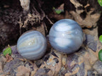 Polished Banded Agate Spheres x 12 From Madagascar - Toprock Gemstones and Minerals 