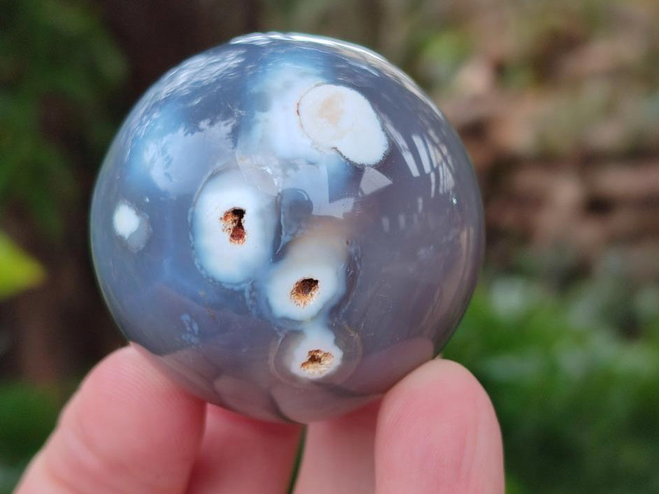Polished Banded Agate Spheres x 12 From Madagascar - Toprock Gemstones and Minerals 