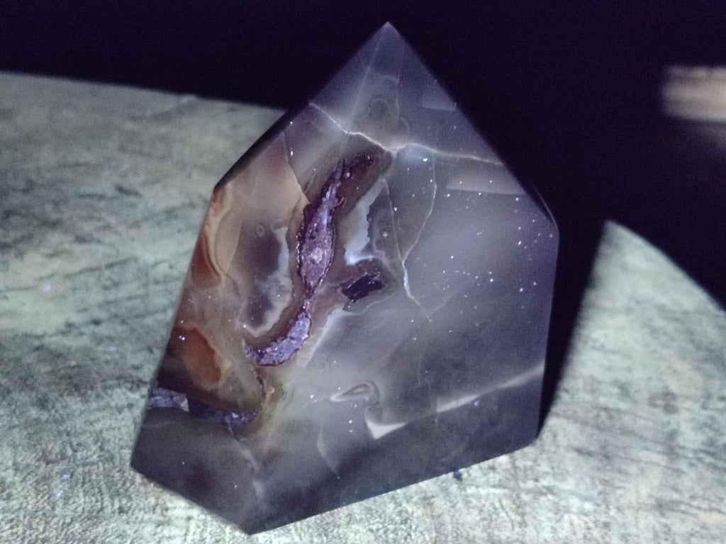 Polished Strawberry Agate Display Crystal Points x 2 From Mozambique - Toprock Gemstones and Minerals 