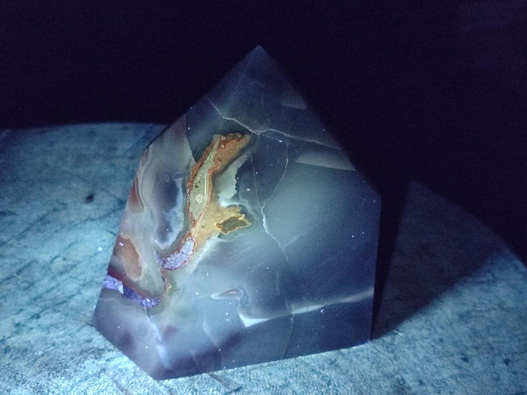 Polished Strawberry Agate Display Crystal Points x 2 From Mozambique - Toprock Gemstones and Minerals 