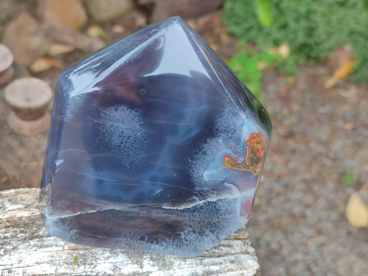 Polished Strawberry Agate Display Crystal Points x 2 From Mozambique - Toprock Gemstones and Minerals 