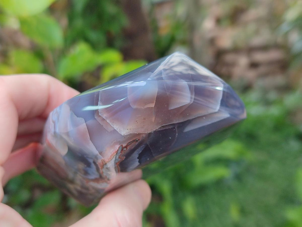 Polished Strawberry Agate Display Crystal Points x 2 From Mozambique - Toprock Gemstones and Minerals 