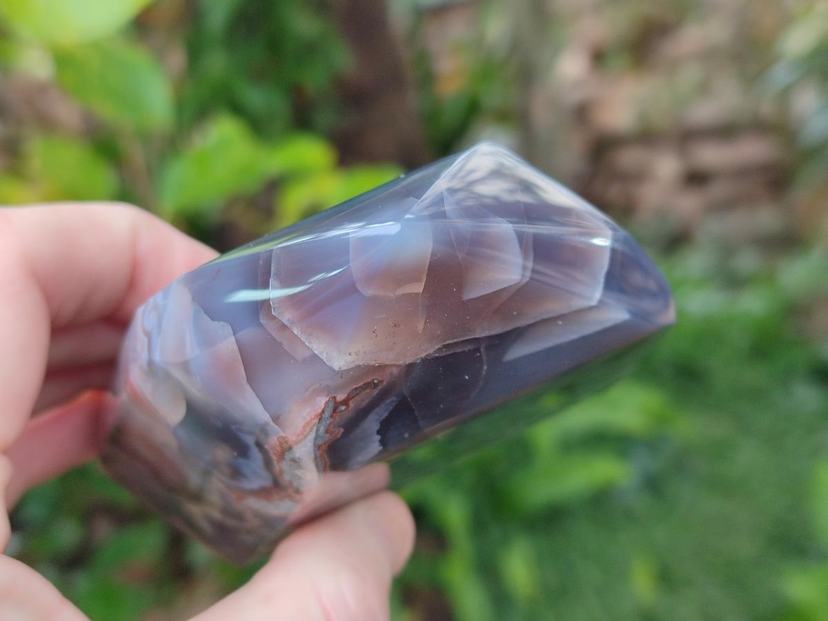 Polished Strawberry Agate Display Crystal Points x 2 From Mozambique - Toprock Gemstones and Minerals 