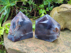 Polished Strawberry Agate Display Crystal Points x 2 From Mozambique - Toprock Gemstones and Minerals 